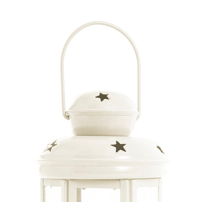 Twilight Metal Hanging Lantern Cream (10x15cmH)