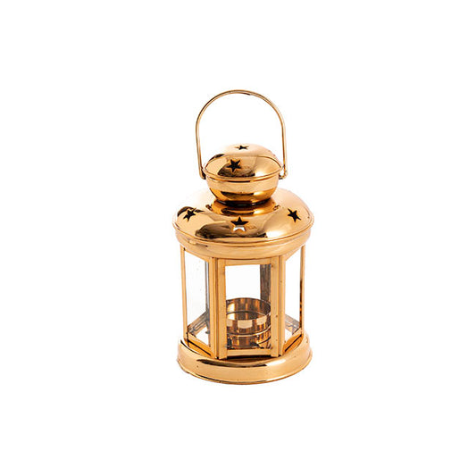 Twilight Metal Hanging Lantern Gold (10x15cmH)