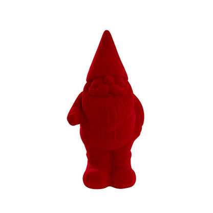 Standing Flocked Santa Red (56cmH)