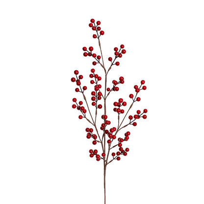 Christmas Berry Long Stem Spray Red (85cmH)