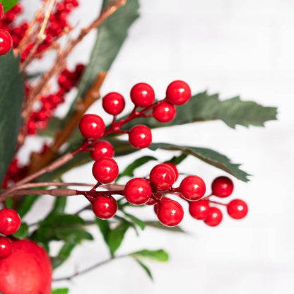 Christmas Berry Long Stem Spray Red (85cmH)
