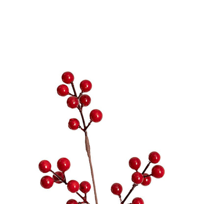 Christmas Berry Long Stem Spray Red (85cmH)