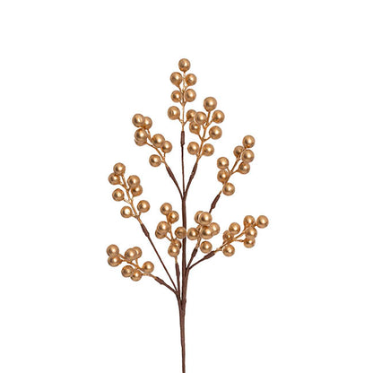 Christmas Berry Spray Gold (43cmH)