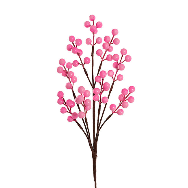 Christmas Berry Spray Candy Pink (43cmH)
