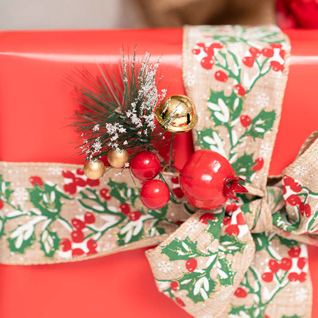 Pomegranate Bell Mini Pick Pack 6 Red (12cmH)