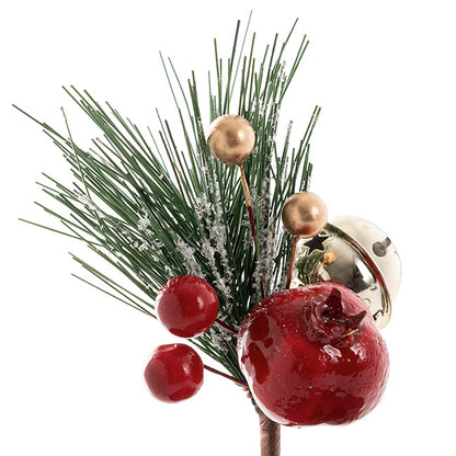 Pomegranate Bell Mini Pick Pack 6 Red (12cmH)