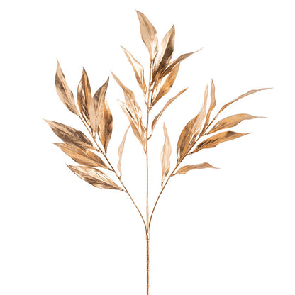 Lily Leaf Spray Gold (75cmH)