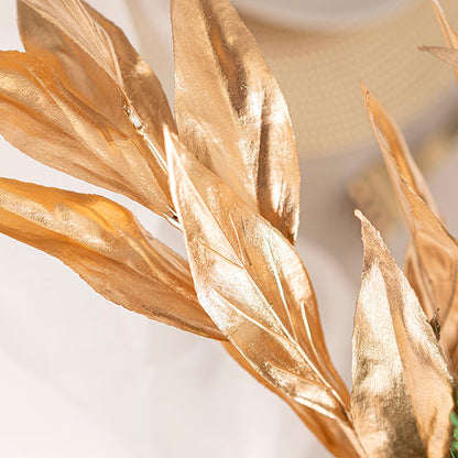 Lily Leaf Spray Gold (75cmH)