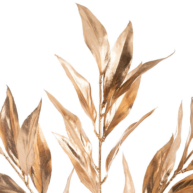 Lily Leaf Spray Gold (75cmH)