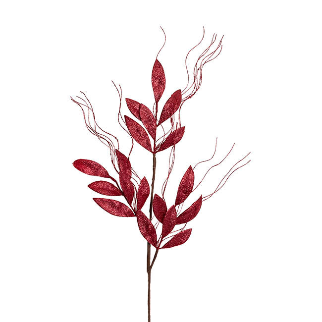 Christmas Leaf & Vine Spray Red (80cmH)