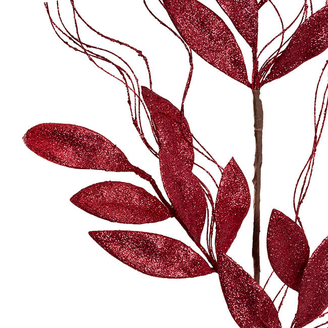 Christmas Leaf & Vine Spray Red (80cmH)