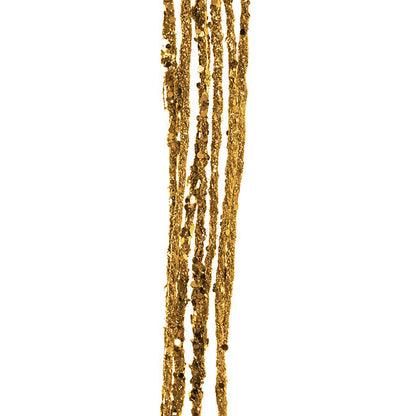 Cascading Sparkling Glitter Spray Gold (116cmH)
