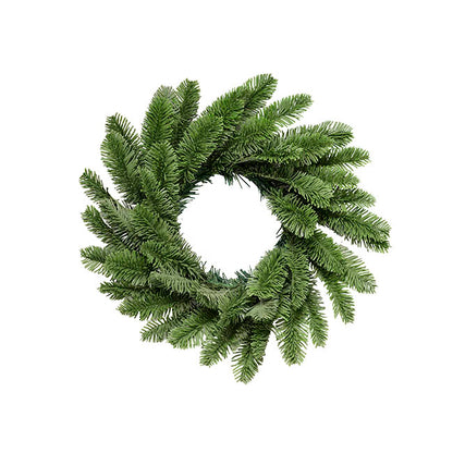 Traditional Real Touch Pine Wreath Green (35cmD)