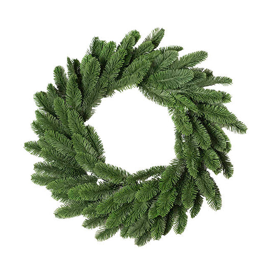 Traditional Real Touch Pine Wreath Green (55cmD)