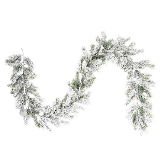 Real Touch Pine Snow Flocked Garland White (180cmL)