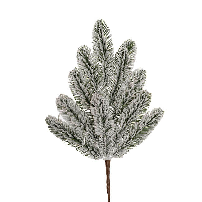 Traditional Snow Pine Spray White (50cmH)
