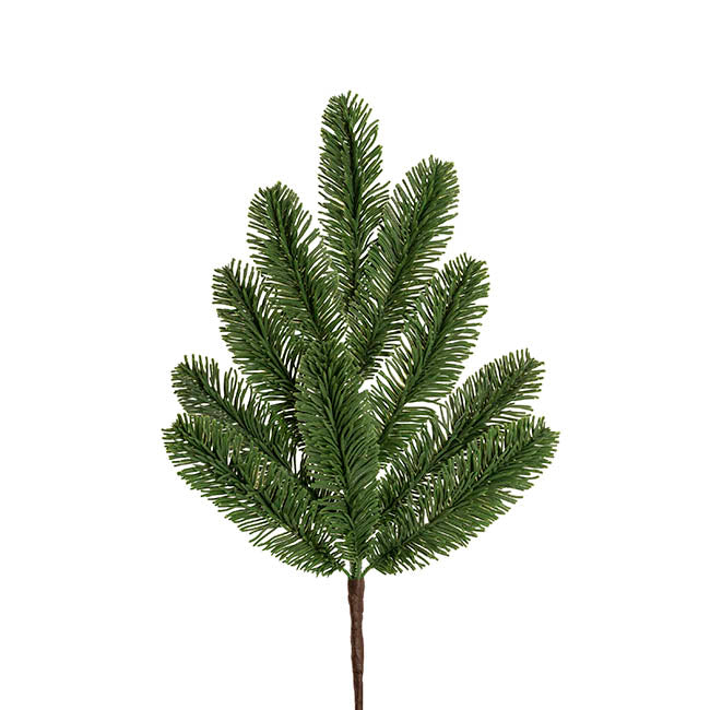Traditional Real Touch Pine Spray Green (50cmH)