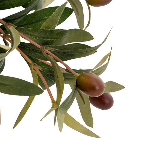 Olive Tree Burlap Jute Green (46cmH)