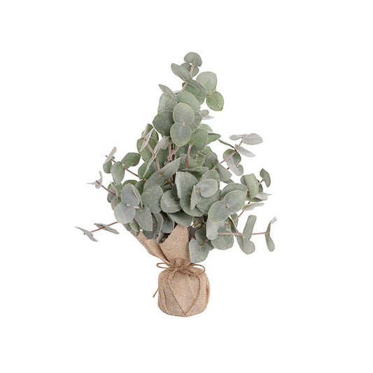 Eucalyptus Tree Burlap Jute Green (40cmH)