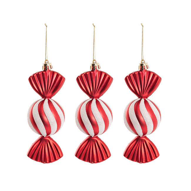 Hanging Sweet Candy Pack 3 Red (3x18x14cmH)