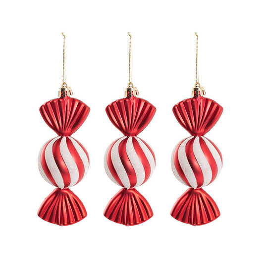 Hanging Sweet Candy Pack 3 Red (3x18x14cmH)