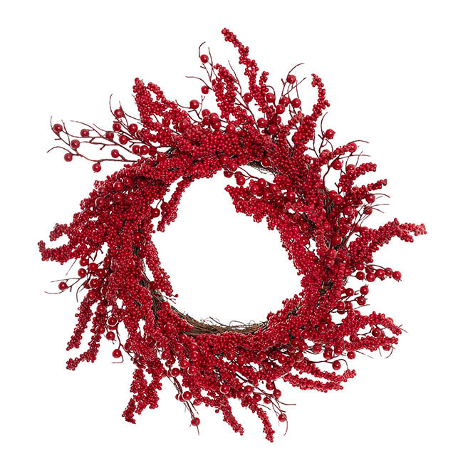 Lush Berry Wreath Large Red (60cmD)