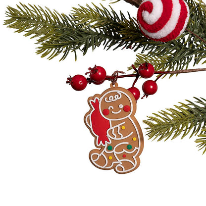 Sweet Candy Gingerbread Man Garland Red (150cmL)