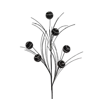 Christmas Bauble Spray Black (80cmH)