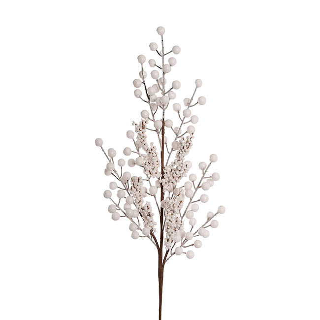 Mixed Berry Spray White (69cmH)
