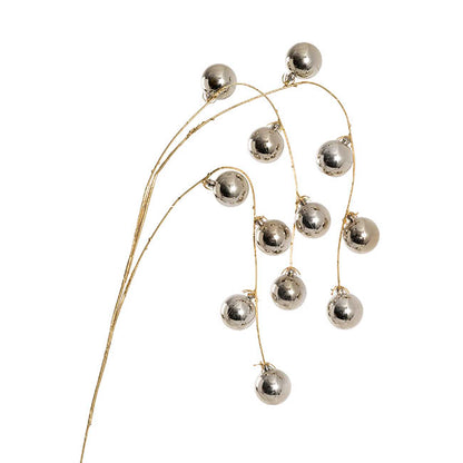 Cascading Bauble Spray Champagne (95cmH)