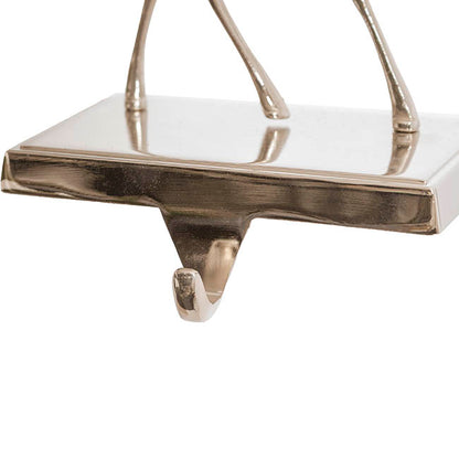 Elegant Reindeer Stocking Holder Gold (18.5cm)