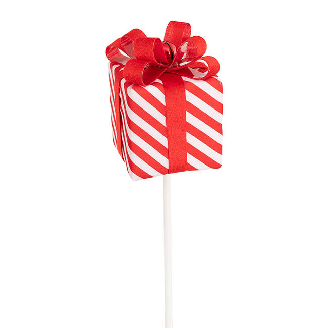 Gift Box Pick Red & White (9.5x45cmH)