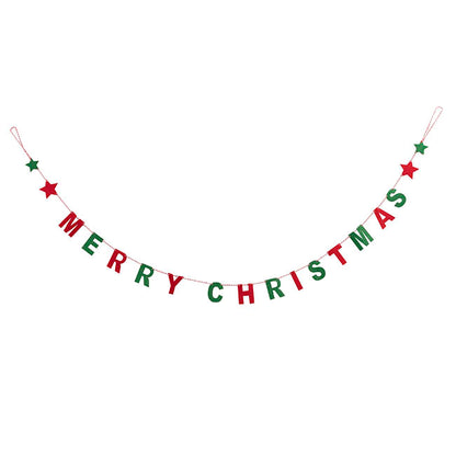 Merry Christmas Felt Bunting Red & Green (200cmL)