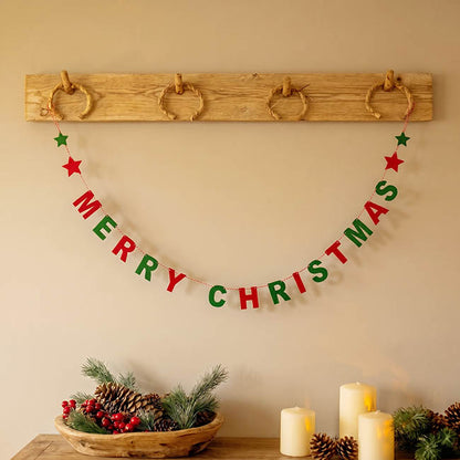 Merry Christmas Felt Bunting Red & Green (200cmL)