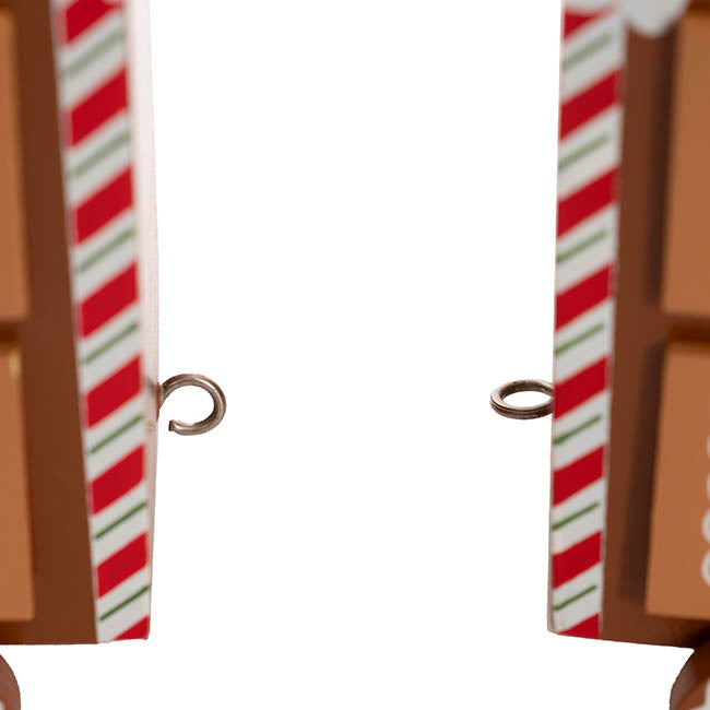Gingerbread Advent Calendar Train Brown (52x10.5x16cm)