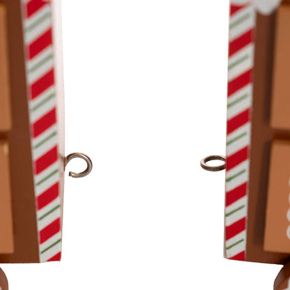 Gingerbread Advent Calendar Train Brown (52x10.5x16cm)