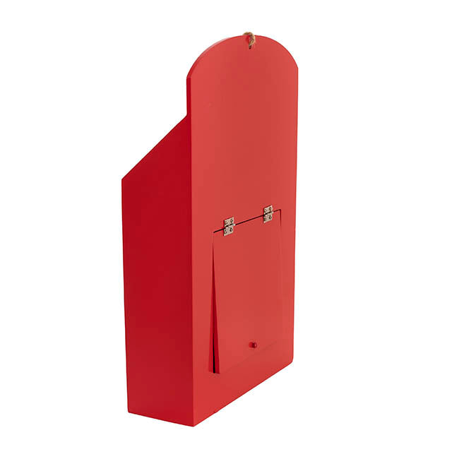 Santa's Mailbox Wooden Red (21x7.5x35cmH)