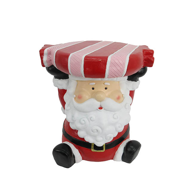 Sitting Santa MGO Display Stand Red (35x29.5x36.5cmH)
