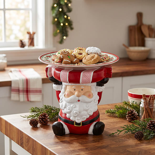 Sitting Santa MGO Display Stand Red (35x29.5x36.5cmH)