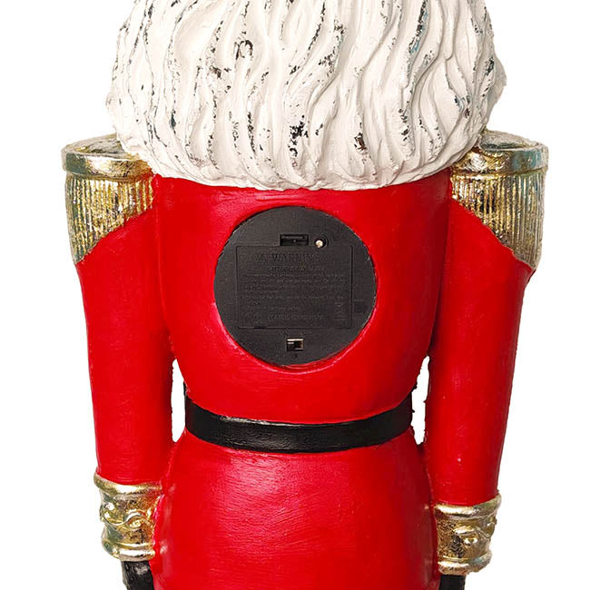 Christmas Nutcracker w LED Porch Decor Red (22.5x21x71.5cmH)