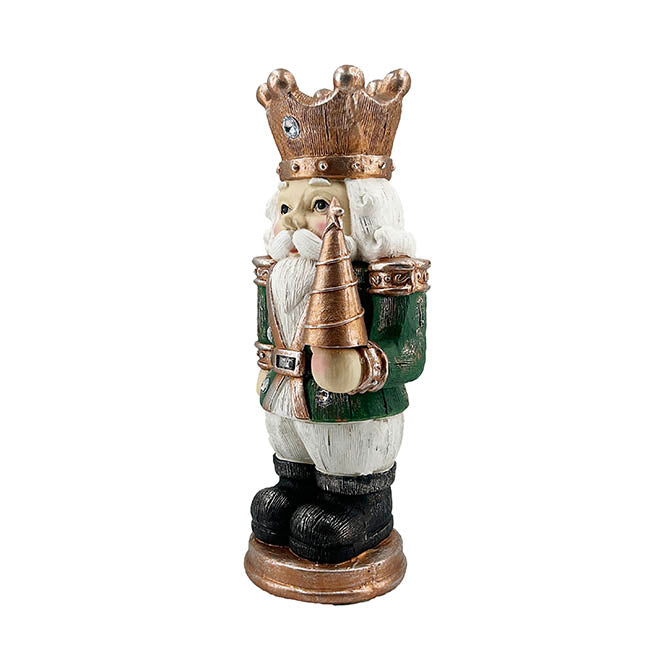 King Nutcracker w LED Display Ornament Green (22x18x44cmH)
