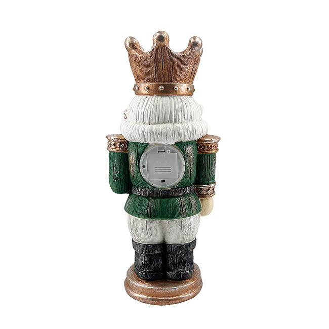 King Nutcracker w LED Display Ornament Green (22x18x44cmH)