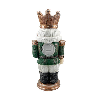 King Nutcracker w LED Display Ornament Green (22x18x44cmH)