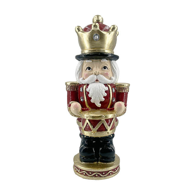 Nutcracker w Drum LED Display Ornament Red (23.5x22x54cmH)