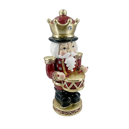 Nutcracker w Drum LED Display Ornament Red (23.5x22x54cmH)