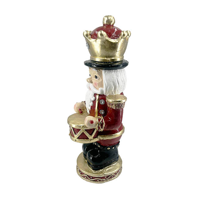 Nutcracker w Drum LED Display Ornament Red (23.5x22x54cmH)