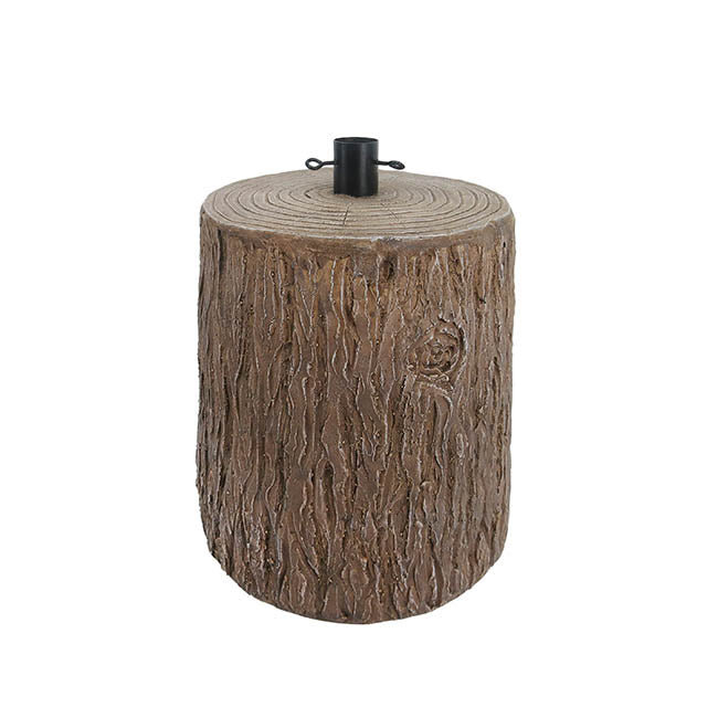 Tree Stump Base Stand Brown (33.5x33.5x39.5cmH)