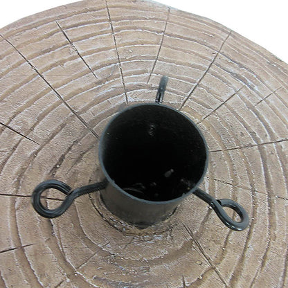 Tree Stump Base Stand Brown (33.5x33.5x39.5cmH)
