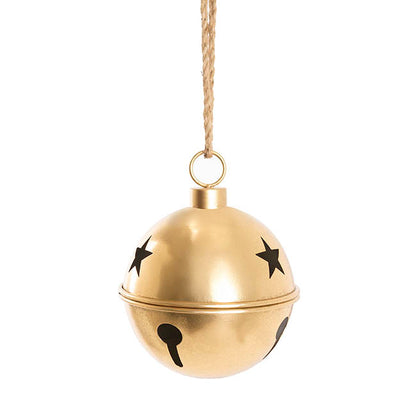 Hanging Christmas Star Large Bells Gold (24.5x31.5cmH)