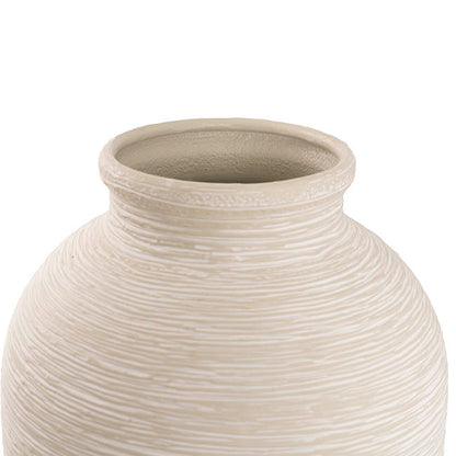 Artisan Metal Vase White (26x36cmH)